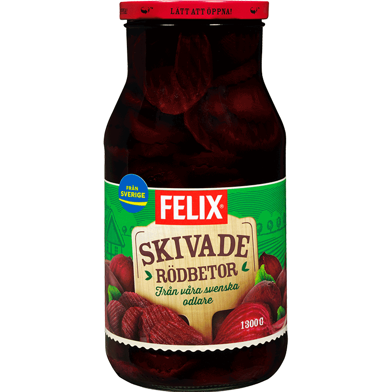 Rödbetor skivade 1300 g