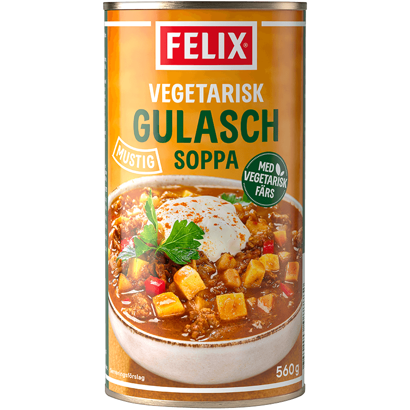 Vegetarisk Gulaschsoppa