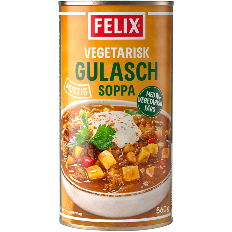 Vegetarisk Gulaschsoppa