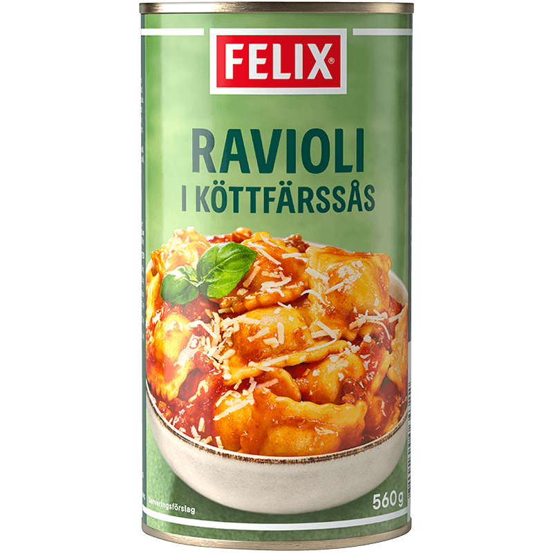 Ravioli i köttfärssås